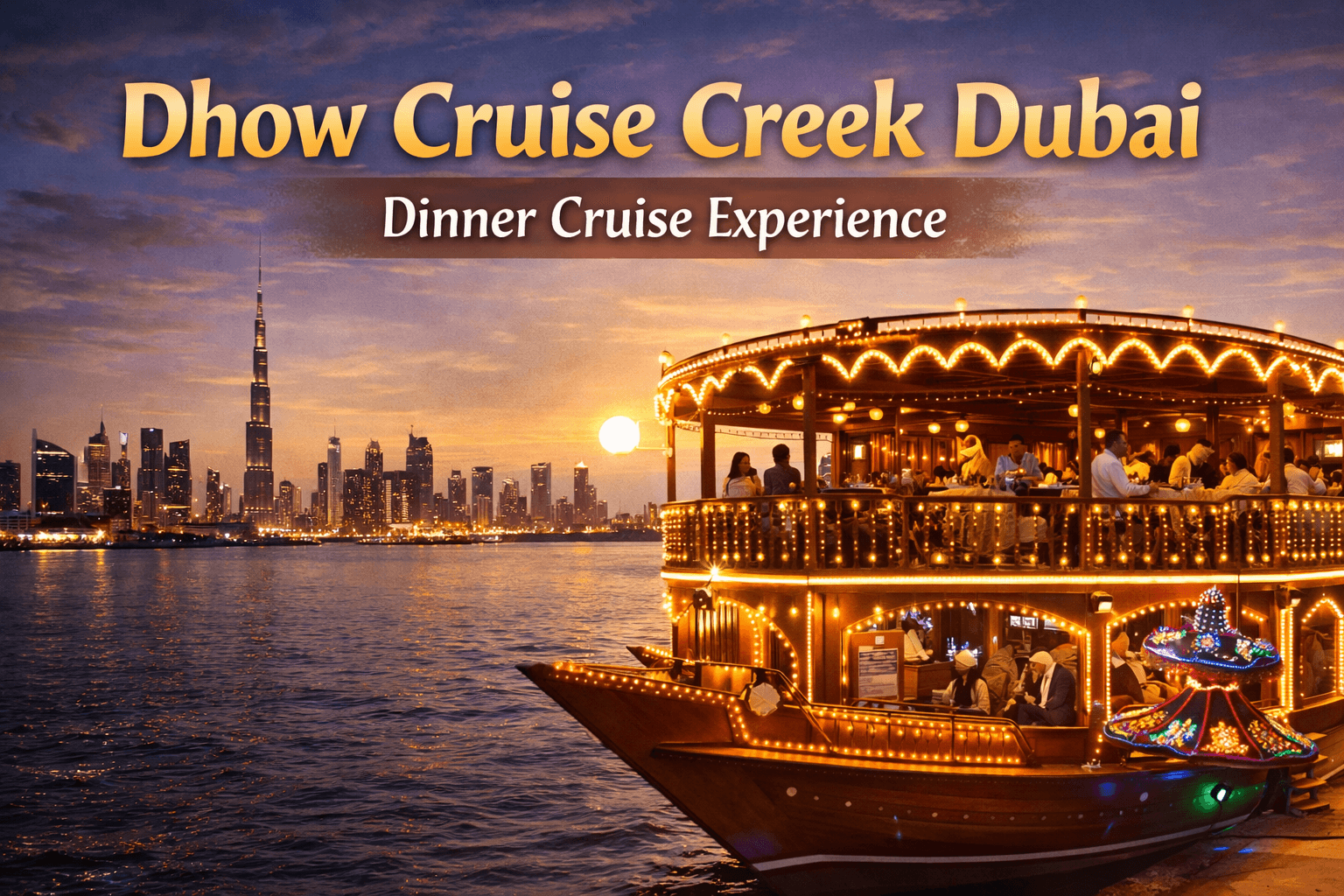 Dhow Cruise Creek Dubai Dinner Cruise with Entertainment