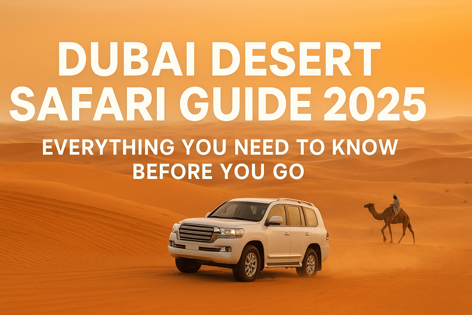 Dubai Desert Safari Guide 2025