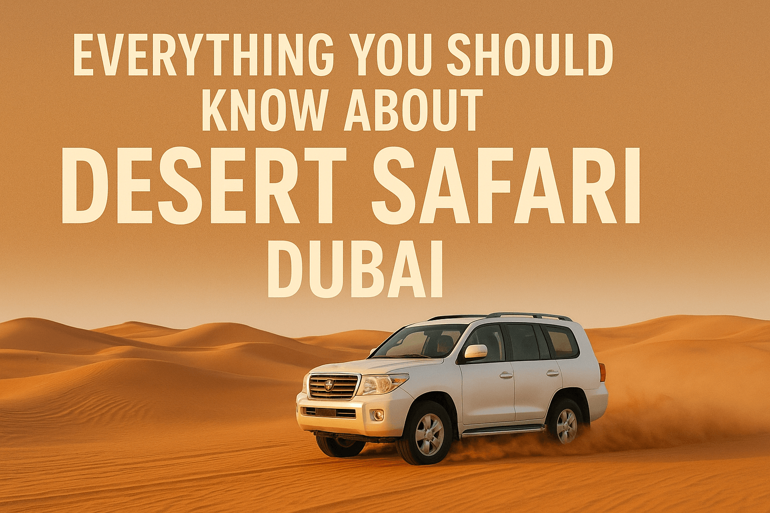 Everything you should know about desert safari dubai